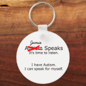 u spreekt autisme Sleutelhanger (Voorkant)