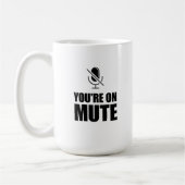 U staat op Dempen – Zoom Call Humor Koffiemok (Links)