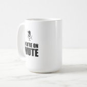 U staat op Dempen – Zoom Call Humor Koffiemok (Voorkant links)