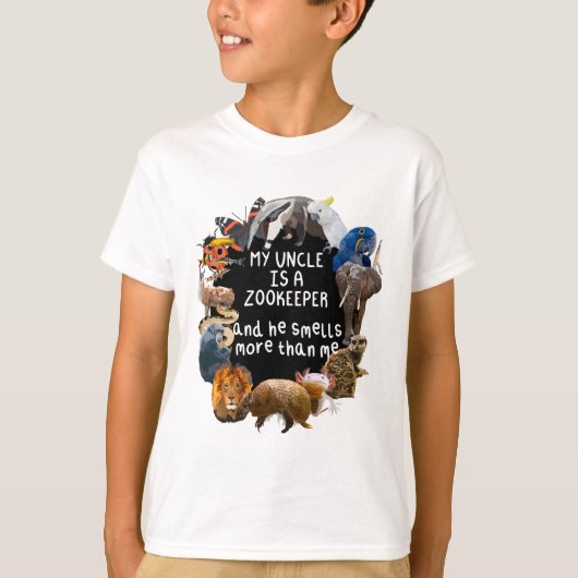U staat voor Uncle Zookeeper T-shirt (Voorkant)