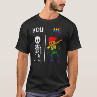 U steunt mij LGBT-rechten Mensentrots Gelijkheid v T-shirt