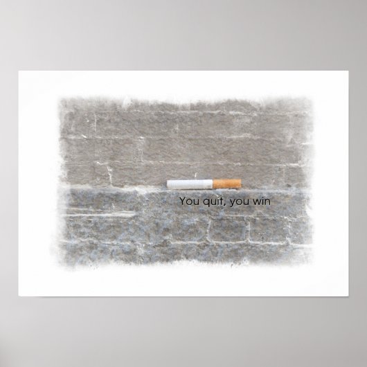 U stopt, u wint - antirookcampagne poster (Voorkant)