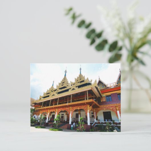 U TA MA Temple Briefkaart (Staand voorkant)