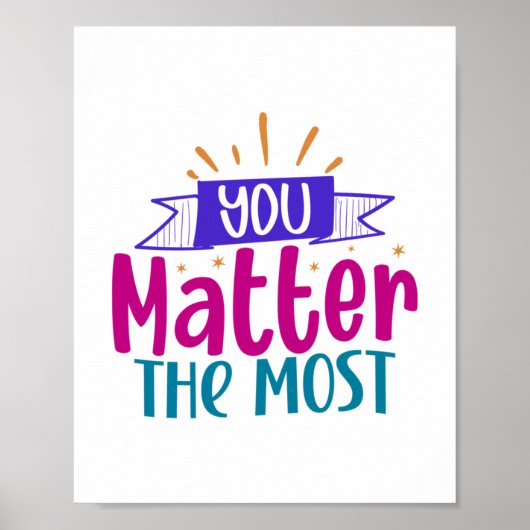 U tekent Sticker Poster (Voorkant)