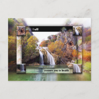 U terugzetten en genezen briefkaart