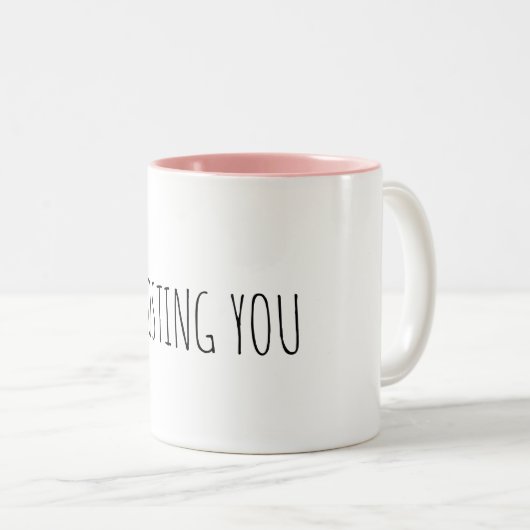 u tweekleurige koffiemok (Voorkant rechts)