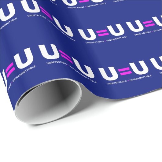 U=U HIV niet-detecteerbaar is niet-transmitteerbaa Cadeaupapier (Rol Hoek)