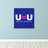 U=U HIV niet-detecteerbaar is niet-transmitteerbaa Canvas Afdruk (Insitu (Houten vloer))