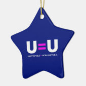 U=U HIV niet-detecteerbaar is niet-transmitteerbaa Keramisch Ornament (Links)