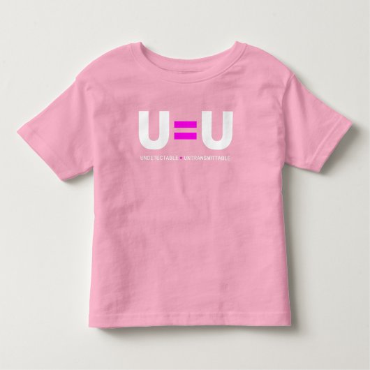 U=U HIV niet-detecteerbaar is niet-transmitteerbaa Kinder Shirts (Voorkant)