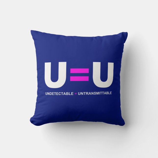 U=U HIV niet-detecteerbaar is niet-transmitteerbaa Kussen (Voorkant)