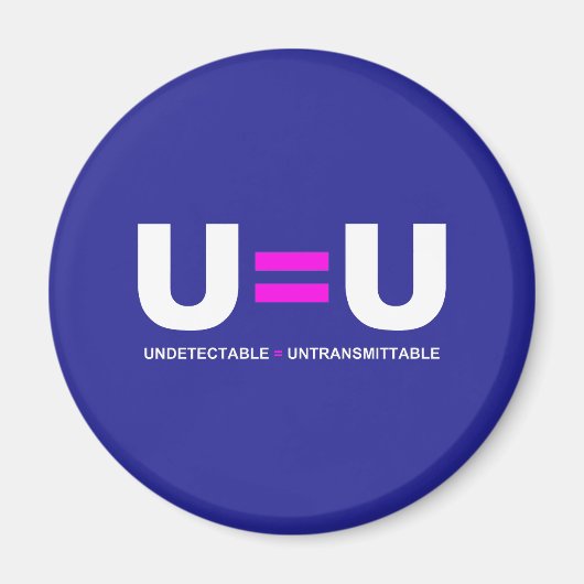U=U HIV niet-detecteerbaar is niet-transmitteerbaa Magneet (Voorkant)