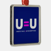 U=U HIV niet-detecteerbaar is niet-transmitteerbaa Metalen Ornament (Rechts)