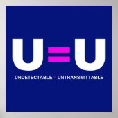 U=U HIV niet-detecteerbaar is niet-transmitteerbaa Poster (Voorkant)