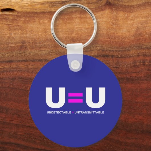 U=U HIV niet-detecteerbaar is niet-transmitteerbaa Sleutelhanger (Voorkant)