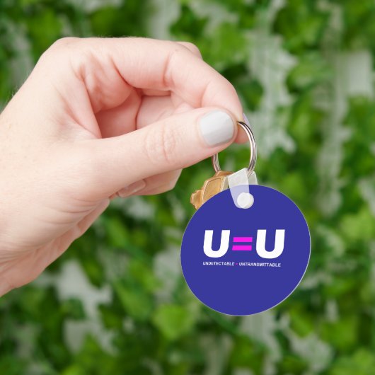 U=U HIV niet-detecteerbaar is niet-transmitteerbaa Sleutelhanger (Hand)