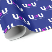 U=U HIV Undetectable Equals Untransmittable Cadeaupapier (Rol Hoek)