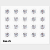 U.V MAN (Universeel Vitruviaans Man) Ronde Sticker (Vel)