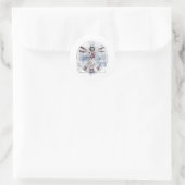 U.V MAN (Universeel Vitruviaans Man) Ronde Sticker (Tas)