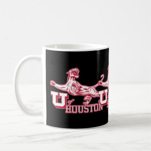  U. van Houston Mascot Cougar — clean Koffiemok (Links)