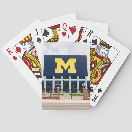U van M-speelkaartjes, Universiteit van Michigan Pokerkaarten (Achterkant)