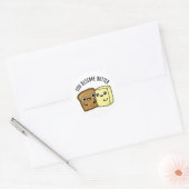U verdient Butter Funny Food Pun Ronde Sticker (Envelop)