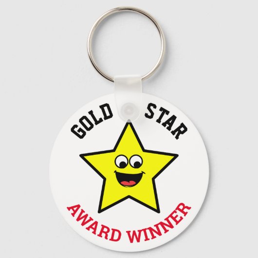 U verdient een gouden ster | Gunning Winner Sleutelhanger (Voorkant)