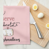 U verdient het hete chocolade-karakter van Marshma Theedoek (Quarter Fold)