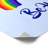 "U verdient het om gelukkig te zijn", heldere rege Poster (Hoek)