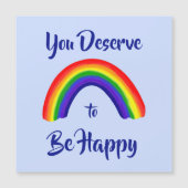 "U verdient het om gelukkig te zijn" Helderheid in (Voorkant)