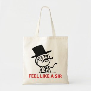U voelt zich als een Sir - Canvas tas