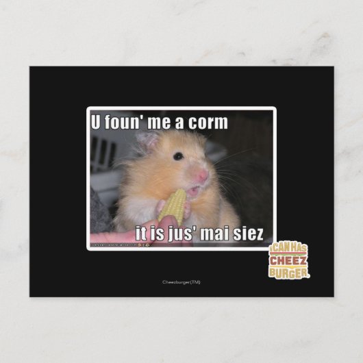 U vond me een graan briefkaart (Voorkant)