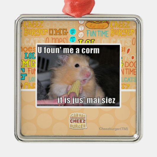 U vond me een graan metalen ornament (Voorkant)