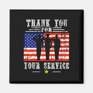 U voor uw diensten - Patriotic Veterans Day Magneet