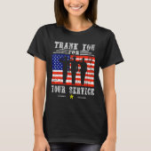 U voor uw diensten - Patriotic Veterans Day T-shirt (Voorkant)