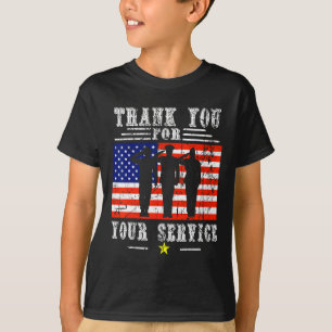 U voor uw diensten - Patriotic Veterans Day T-shirt