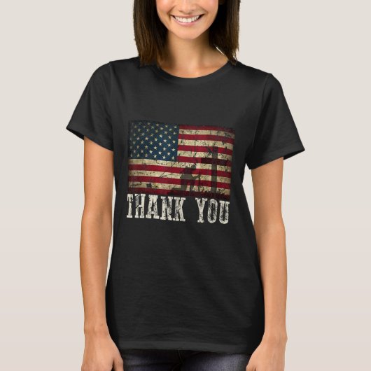 U voor uw diensten - Patriotic Veterans Day T-shirt (Voorkant)