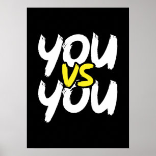 U vs U - Gym, Hustle, Succes, Motivatie Poster