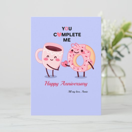 U vult me Jubileum Kaart in (Staand voorkant)