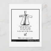 U was een bovenjas briefkaart (Voorkant)