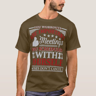U WERKT ERNSTIGGeschiktheid Motivatie gym T-shirt
