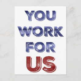 U werkt voor het Amerikaanse briefkaart van patrio