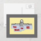 U werkt voor ons briefkaart (Voorkant / Achterkant)