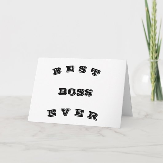 U WORDT AANGEPAST ***BOSS** CHRISTMAS KAART (Voorkant)