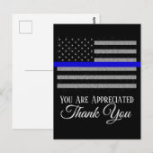 U WORDT BEDANKT DANK U POLITIE-BRIEFKAART BRIEFKAART (Voorkant / Achterkant)