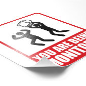 U wordt bewaakt foto afdruk (Hoek)