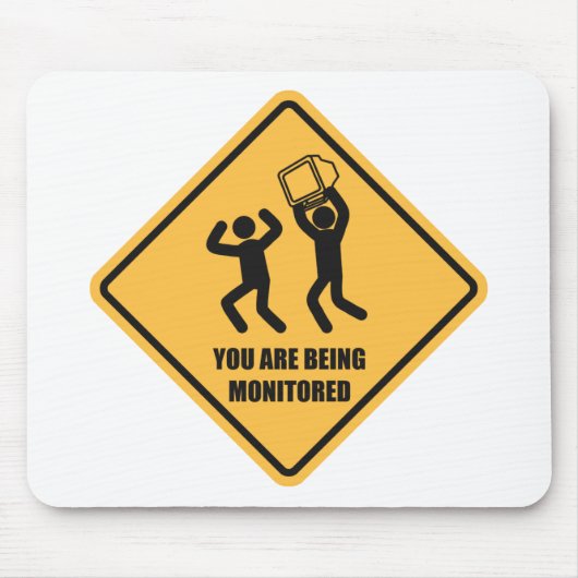 U wordt bewaakt muismat (Voorkant)