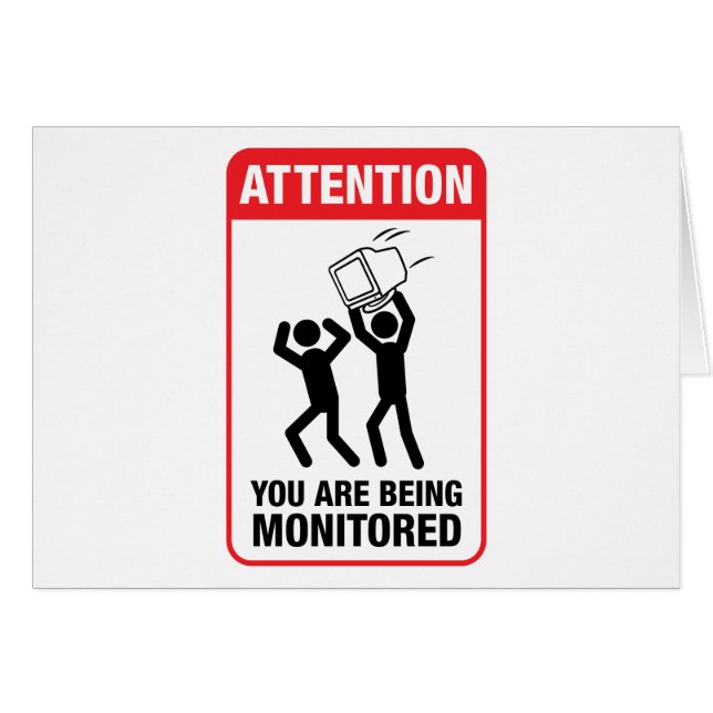 U wordt bewaakt - Office Humor (Voorkant Horizontaal)