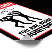 U wordt bewaakt - Office Humor Poster (Hoek)