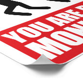 U wordt bewaakt poster (Hoek)